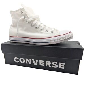 Converse Chuck Taylor Men's Size 10 All Star High Top White Canvas Sneakers